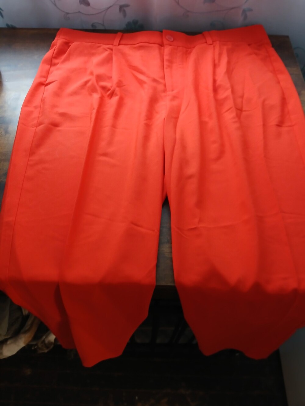 Women's Dress Pants - Bright Orange